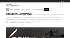 Desktop Screenshot of experienceoldmontreal.com