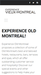 Mobile Screenshot of experienceoldmontreal.com